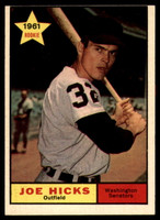 1961 Topps #386 Joe Hicks Excellent  ID: 168892