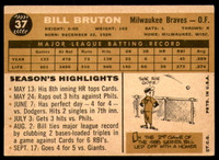 1960 Topps #37 Bill Bruton Excellent  ID: 195520