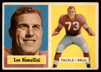 1957 Topps #6 Leo Nomellini EX