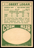 1968 Topps #   4 Obert Logan Ex-Mint  ID: 141595