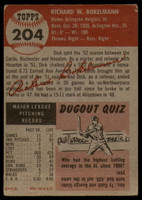 1953 Topps #204 Dick Bokelmann VG Very Good RC Rookie