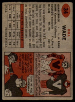 1957 Topps #34 Bill Wade G/VG Good/Very Good 