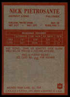 1965 Philadelphia #66 Nick Pietrosante NM Near Mint  ID: 100735