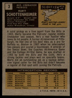 1971 Topps #   3 Marty Schottenheimer EX/NM RC Rookie