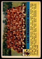 1956 Topps #26 49ers Team EX 