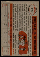 1956 Topps #70 Don Stonesifer VG SP ID: 72115