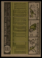 1961 Topps #281 Frank Sullivan Excellent  ID: 154903