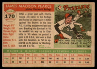 1955 Topps #170 Jim Pearce DP VG RC Rookie