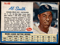 1962 Post Cereal #48 Al Smith Very Good  ID: 144170