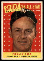 1958 Topps #479 Nellie Fox AS EX++ ID: 65083