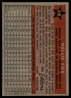 1958 Topps #479 Nellie Fox AS EX++ ID: 65083