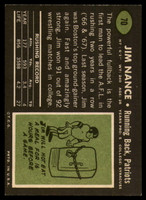 1969 Topps # 70 Jim Nance Ex-Mint  ID: 147764