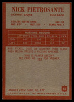 1965 Philadelphia #66 Nick Pietrosante EX/NM  ID: 121660