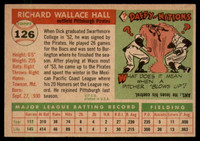 1955 Topps #126 Dick Hall EX/NM RC Rookie ID: 56973