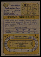 1974 Topps #215 Steve Spurrier EX/NM ID: 76193