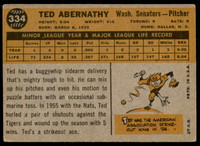 1960 Topps #334 Ted Abernathy Very Good  ID: 197206