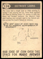 1959 Topps #139 Lions Pennant Excellent  ID: 183647