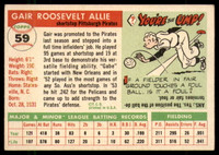 1955 Topps #59 Gair Allie EX/NM ID: 56558