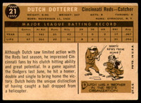 1960 Topps #21 Dutch Dotterer Very Good  ID: 195429