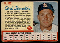 1962 Post Cereal #162 Carl Sawatski Very Good  ID: 144486