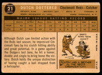 1960 Topps #21 Dutch Dotterer Very Good  ID: 195431