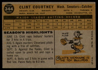 1960 Topps #344 Clint Courtney Very Good  ID: 139375