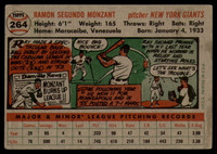 1956 Topps #264 Ray Monzant EX++ RC Rookie ID: 59402