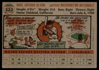 1956 Topps #322 Karl Olson EX++