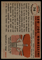 1956 Topps #74 Leo Nomellini VG  ID: 85802