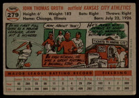1956 Topps #279 Johnny Groth EX++ ID: 59469