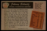 1955 Bowman #105 Johnny Schmitz EX++ ID: 57422