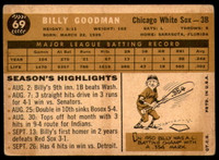 1960 Topps #69 Billy Goodman G-VG 