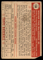 1952 Topps #138 Bill MacDonald P 