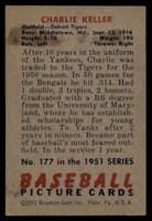 1951 Bowman #177 Charlie Keller VG  ID: 92245