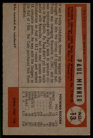 1954 Bowman #13 Paul Minner EX++ ID: 55953