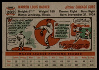 1956 Topps #282 Warren Hacker EX++ ID: 80566