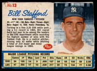 1962 Post Cereal #13 Bill Stafford Very Good  ID: 144080