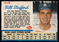 1962 Post Cereal #13 Bill Stafford Very Good  ID: 144084