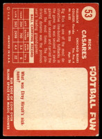 1958 Topps #53 Rick Casares Very Good  ID: 167897