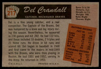 1955 Bowman #217 Del Crandall EX++ ID: 57824