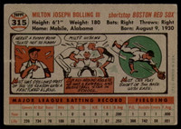 1956 Topps #315 Milt Bolling EX++ ID: 59633