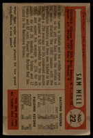 1954 Bowman #22 Sam Mele EX++ ID: 80117
