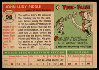 1955 Topps #98 Johnny Riddle CO EX++ ID: 56829