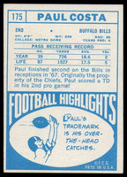 1968 Topps #175 Paul Costa Ex-Mint  ID: 143090