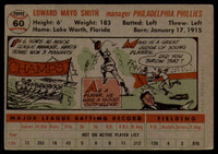 1956 Topps #60 Mayo Smith DP MG EX++ ID: 58370