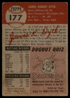 1953 Topps #177 Jim Dyck G RC Rookie