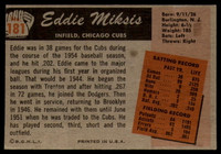 1955 Bowman #181 Eddie Miksis EX++ Excellent++ 
