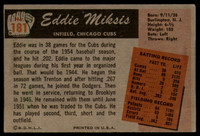 1955 Bowman #181 Eddie Miksis EX