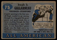 1955 Topps All American #75 Hugh Gallarneau VG  ID: 90449