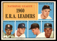 1961 Topps #45 McCormick/Broglio/Don Drysdale/Friend/Williams NL E.R.A. Leaders EX/NM